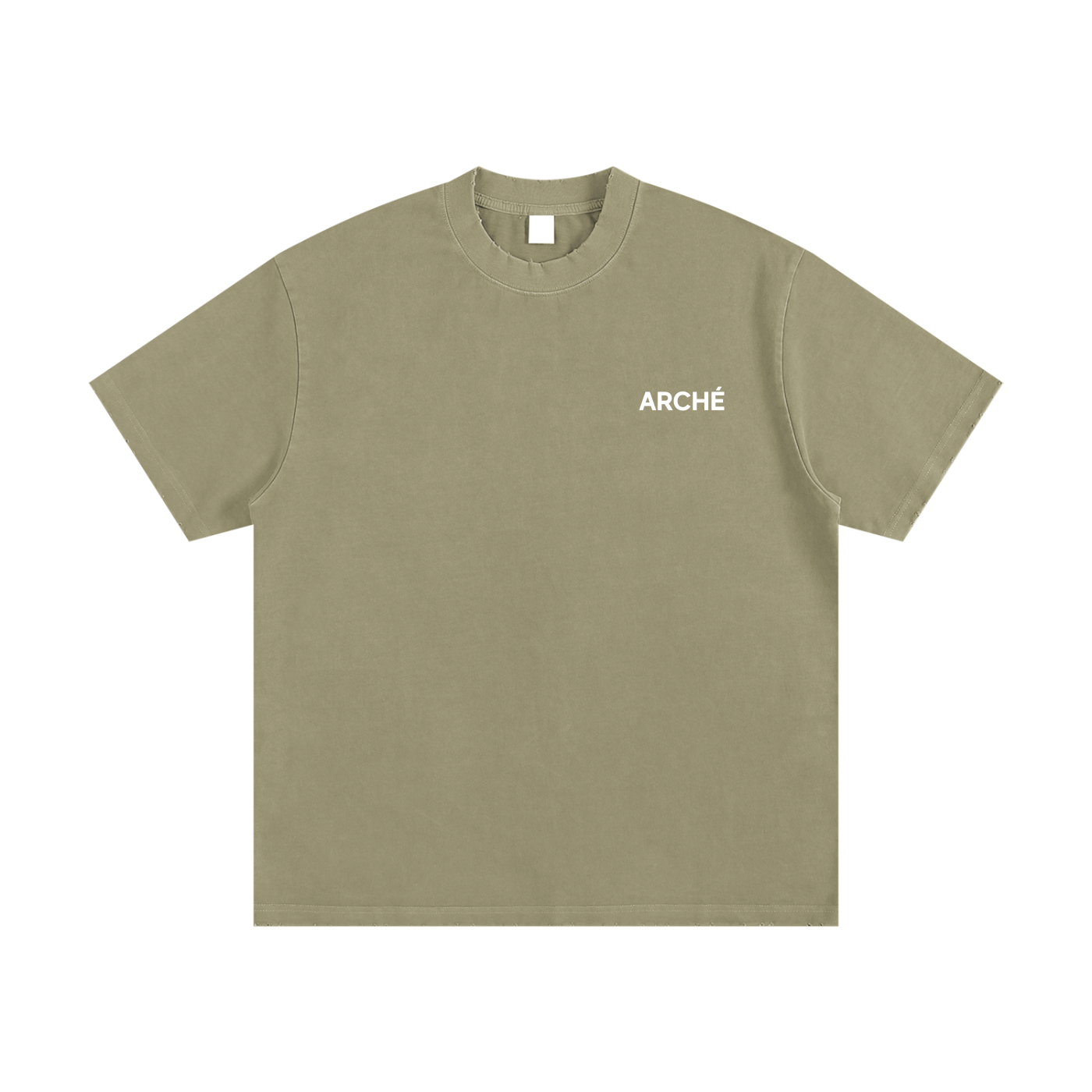 Heavyweight Vintage Washed Frayed T-Shirt