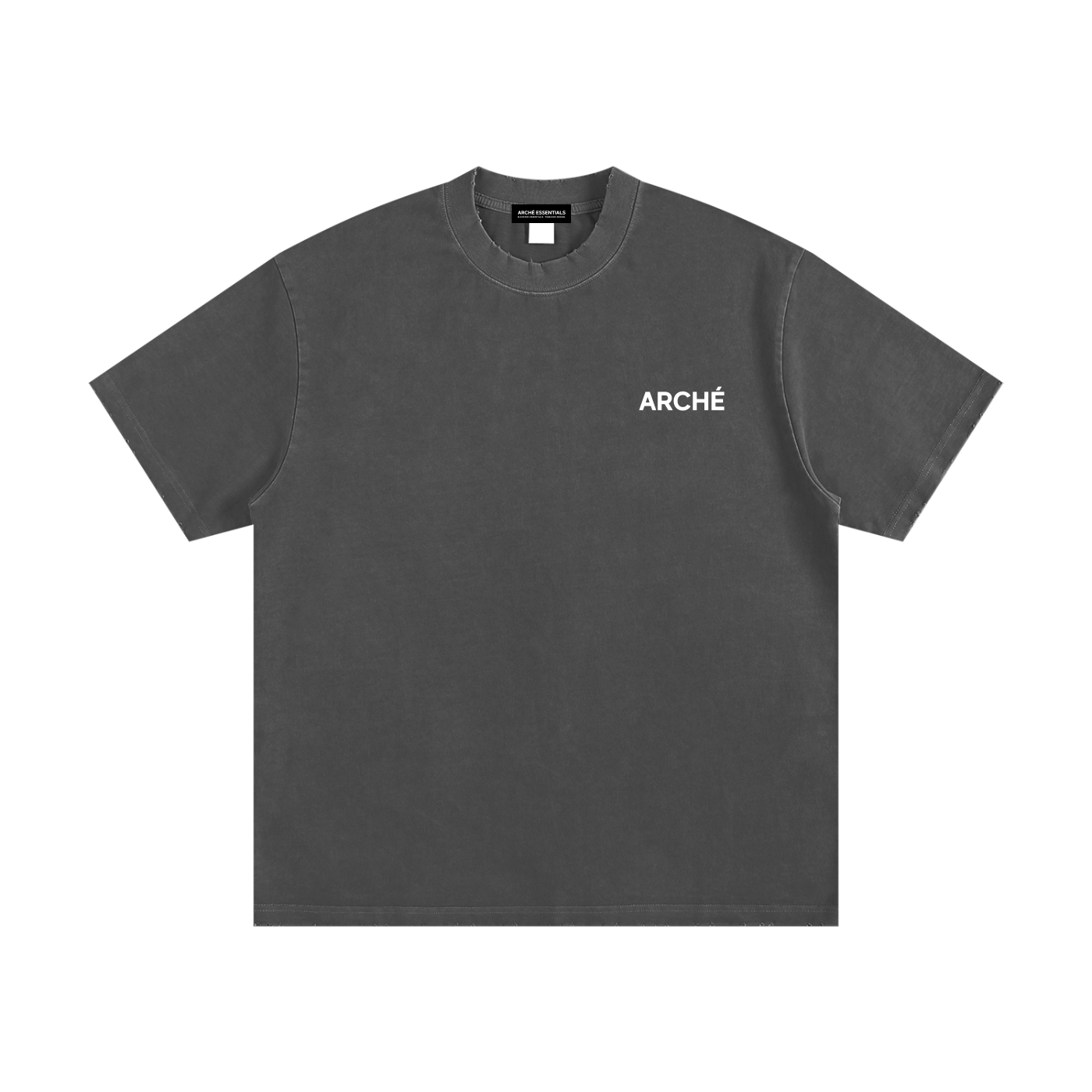 Heavyweight Vintage Washed Frayed T-Shirt