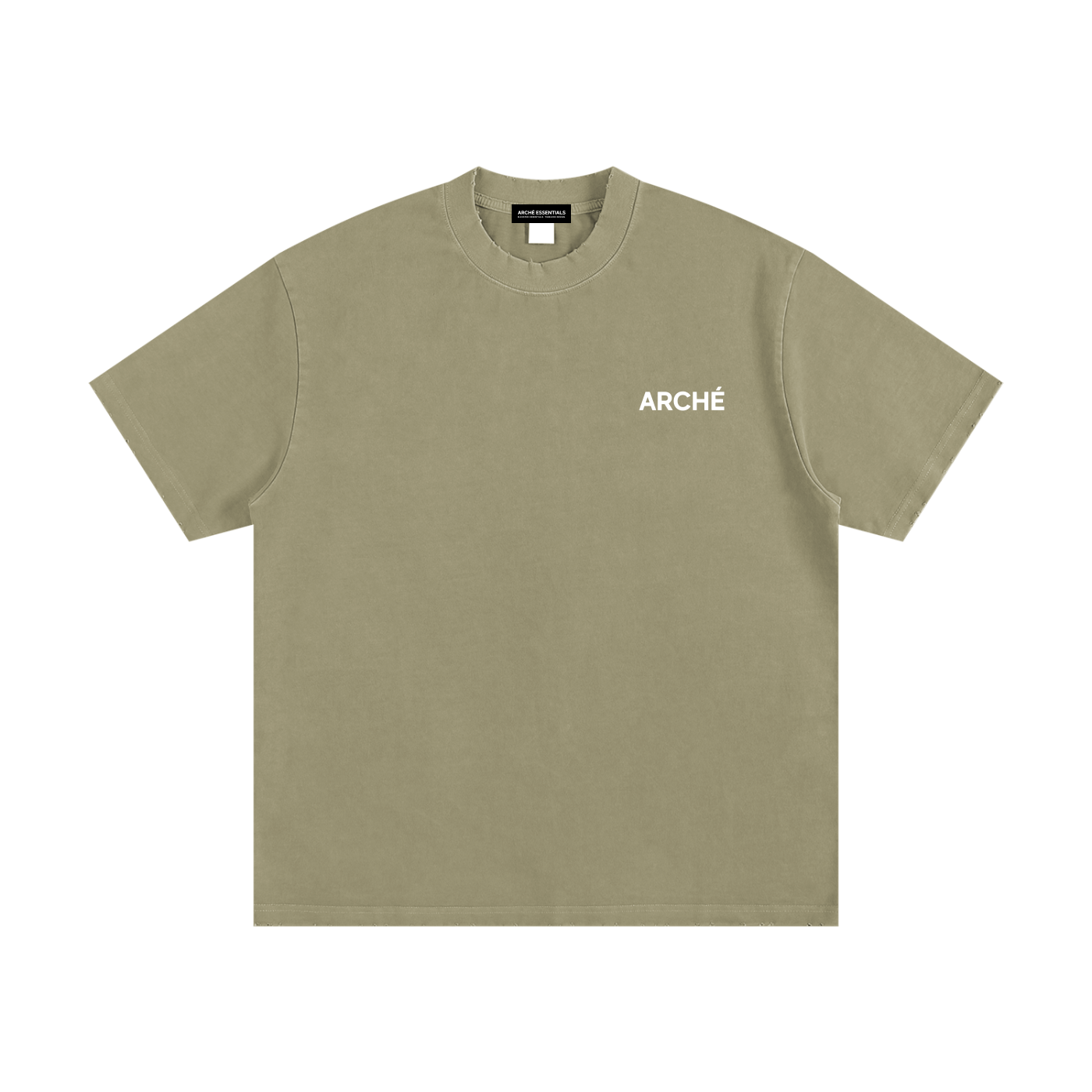 Heavyweight Vintage Washed Frayed T-Shirt